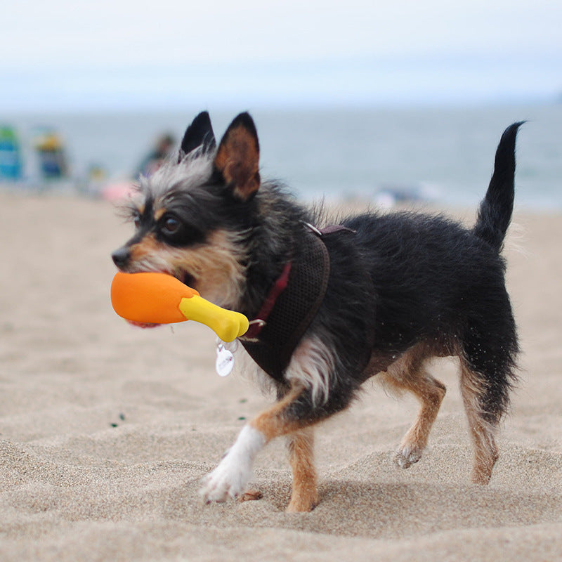 Dog Rubber Chicken Leg Toy